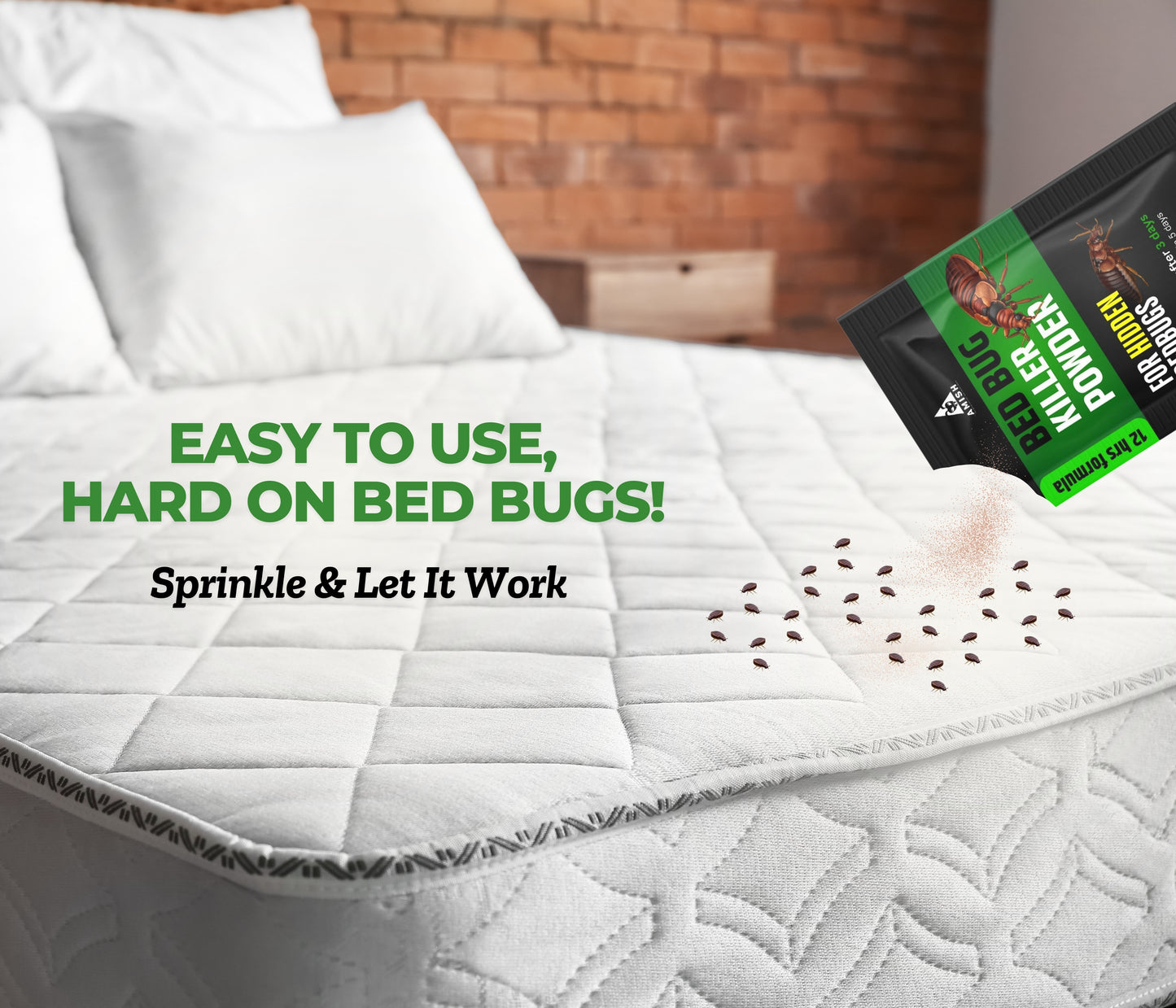 Bed Bug Killer Powder – Fast & Effective Solution pack of 4