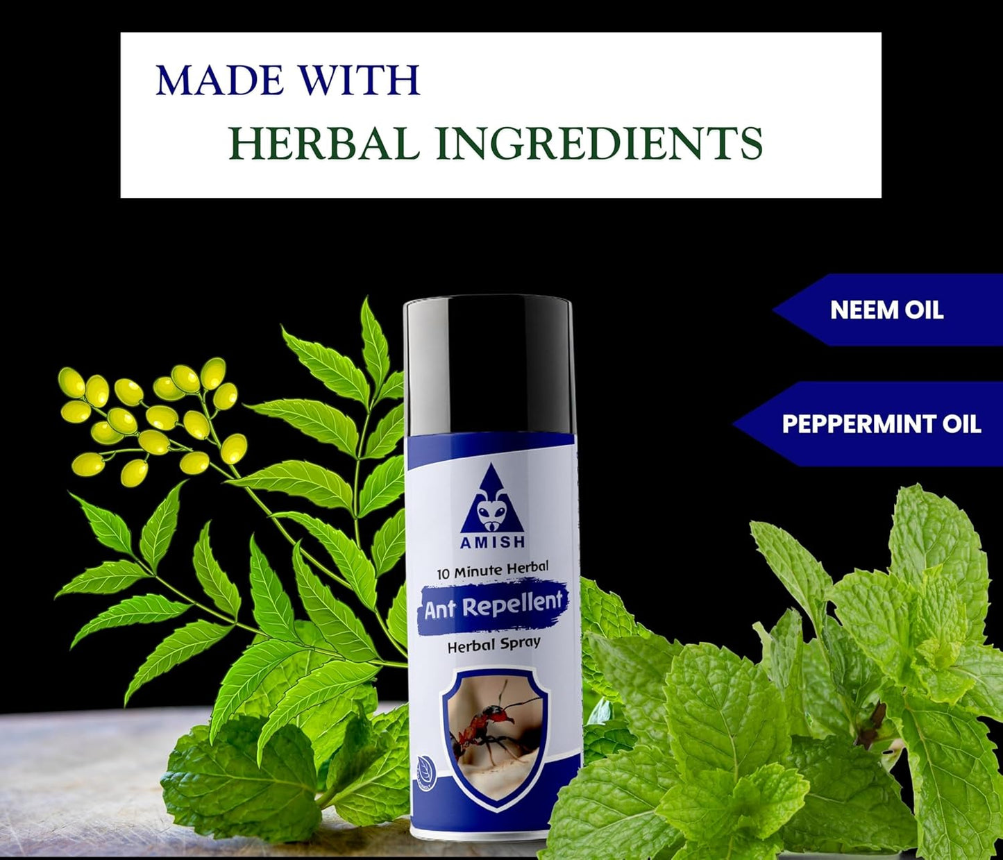 Amish Ant Spray Aerosol Spray 200ML Ready To Use Spray, Plant Based Extract