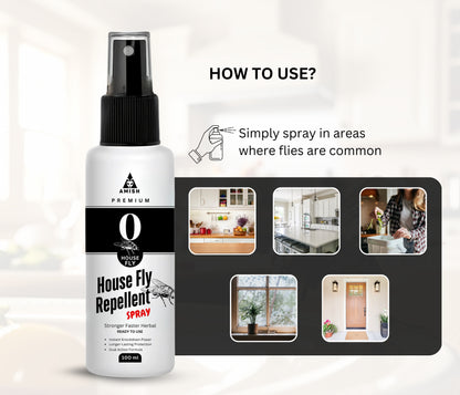 New Amish Premium Herbal Housefly Repellent Spray, Safe, Natural & Effective