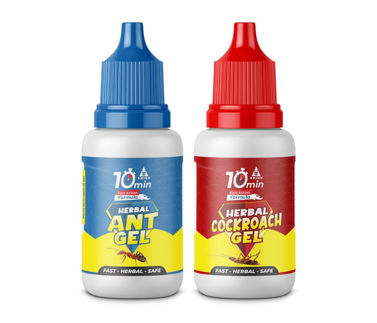Amish Combo Pack Of Eco- Friendly Ant Gel 20g With Amish-C Cockroach Gel 30g For Home Kitchen Ants & Cockroach | Instant Results For Insect Control
