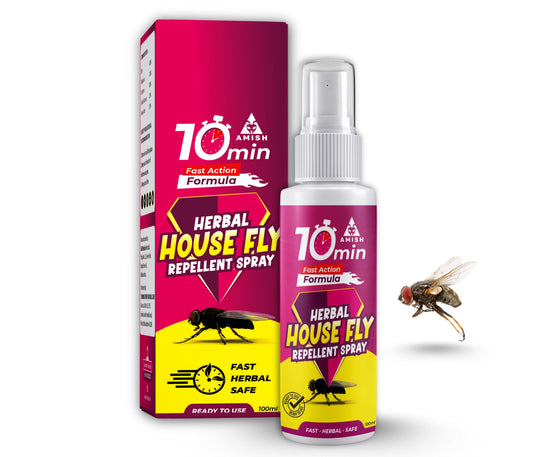 New Amish Premium Herbal Housefly Repellent Spray, Safe, Natural & Effective