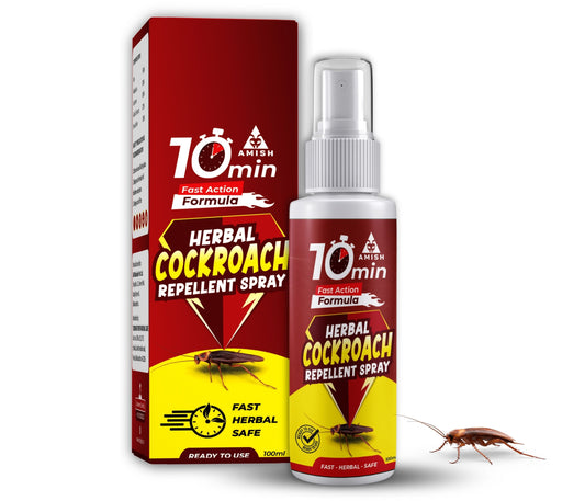 Amish Herbal Cockroach Spray 100ml, 10Minutes Result Guaranty