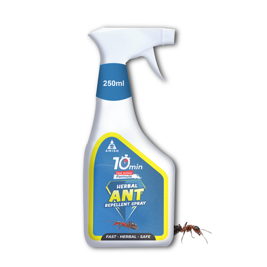Amish Herbal Ant Spray 250ml Pack-1|10 Minutes Formula |Removes Entire Ant colony|Powerful 100% Organic No Chemical Ant Repellent Spray for Home Kitchen Office Garden Long Lasting Protection