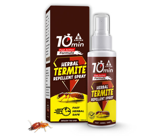 Herbal Termite Spray 100ml Powerful 100% Organic No Chemical Termite Repellent Spray for Home Furniture Long Lasting Wood Protection