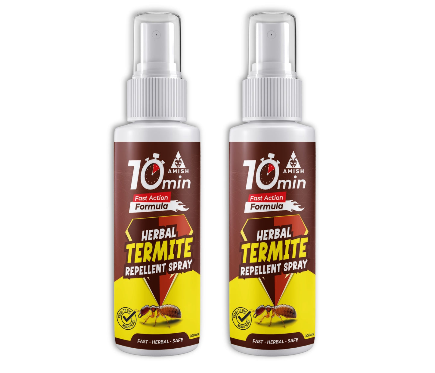 Herbal Termite Spray 100ml Powerful 100% Organic No Chemical Termite Repellent Spray for Home Furniture Long Lasting Wood Protection