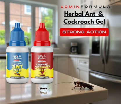Amish Combo Pack Of Eco- Friendly Ant Gel 20g With Amish-C Cockroach Gel 30g For Home Kitchen Ants & Cockroach | Instant Results For Insect Control