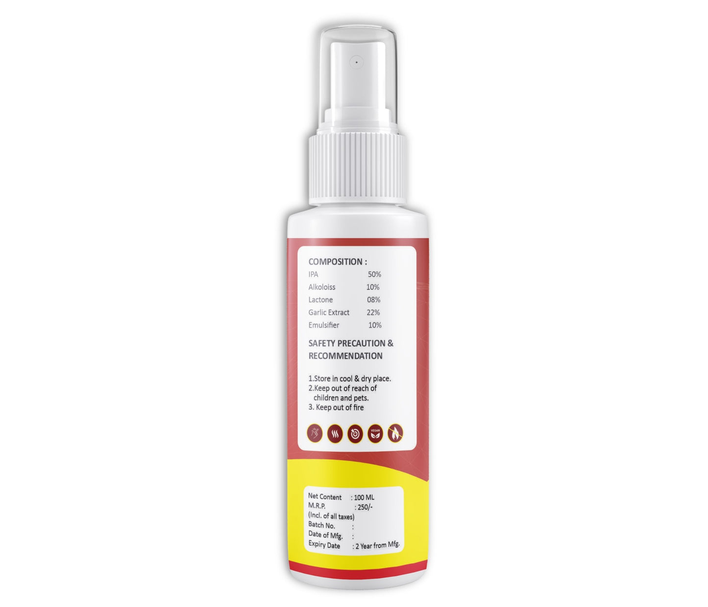 Amish Herbal Cockroach Spray 100ml, 10Minutes Result Guaranty