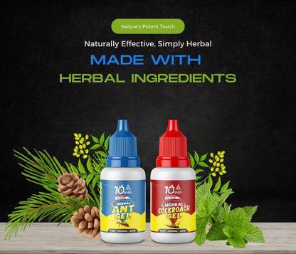 Amish Combo Pack Of Eco- Friendly Ant Gel 20g With Amish-C Cockroach Gel 30g For Home Kitchen Ants & Cockroach | Instant Results For Insect Control