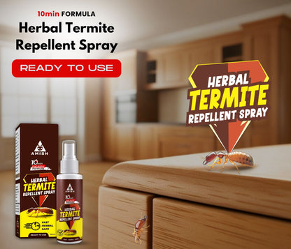 Herbal Termite Spray 100ml Powerful 100% Organic No Chemical Termite Repellent Spray for Home Furniture Long Lasting Wood Protection