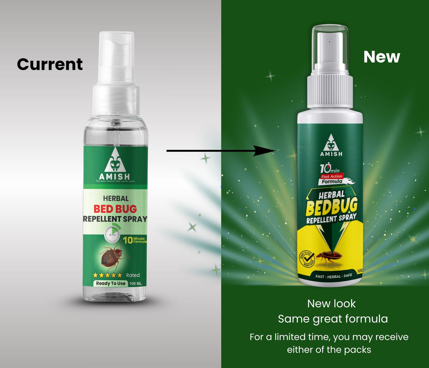 Amish Herbal Bed Bug Spray 10 Minutes Result Guaranty