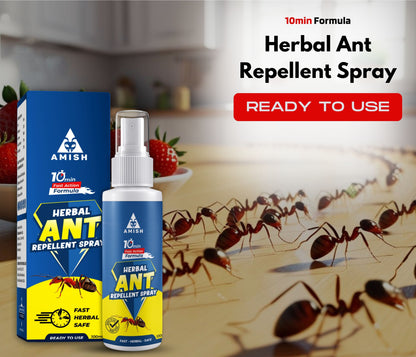 Herbal Ant Spray 100ml Pack Of 1 |10 Minutes Formula |Removes Entire Ant colony|Powerful 100% Organic No Chemical Ant Repellent Spray for Home Kitchen Office Garden Long Lasting Protection Instant Action