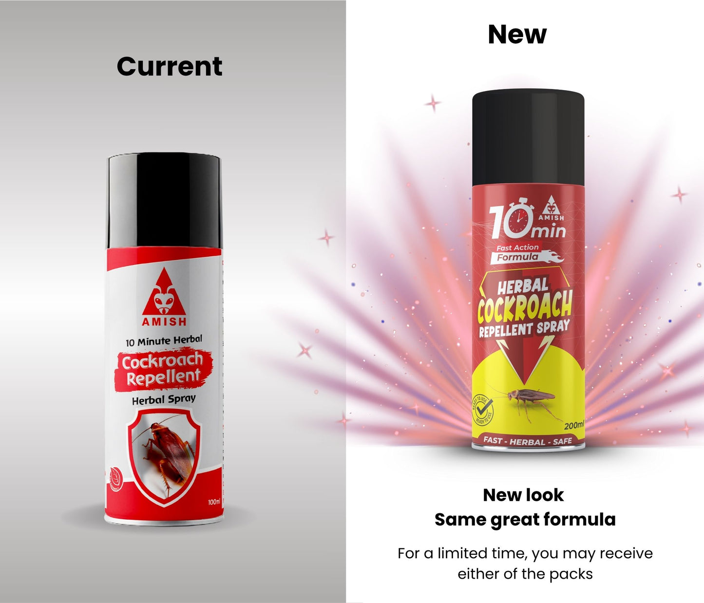 Amish Aerosol Cockroach Spray 200ml Special Ready To Use Spray
