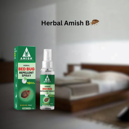 Amish Herbal Bed Bug Spray 10Minutes Result Guaranty|Removes Entire BedBug colony|Powerful 100% Organic No Chemical BedBug Repellent Khatmal Spray