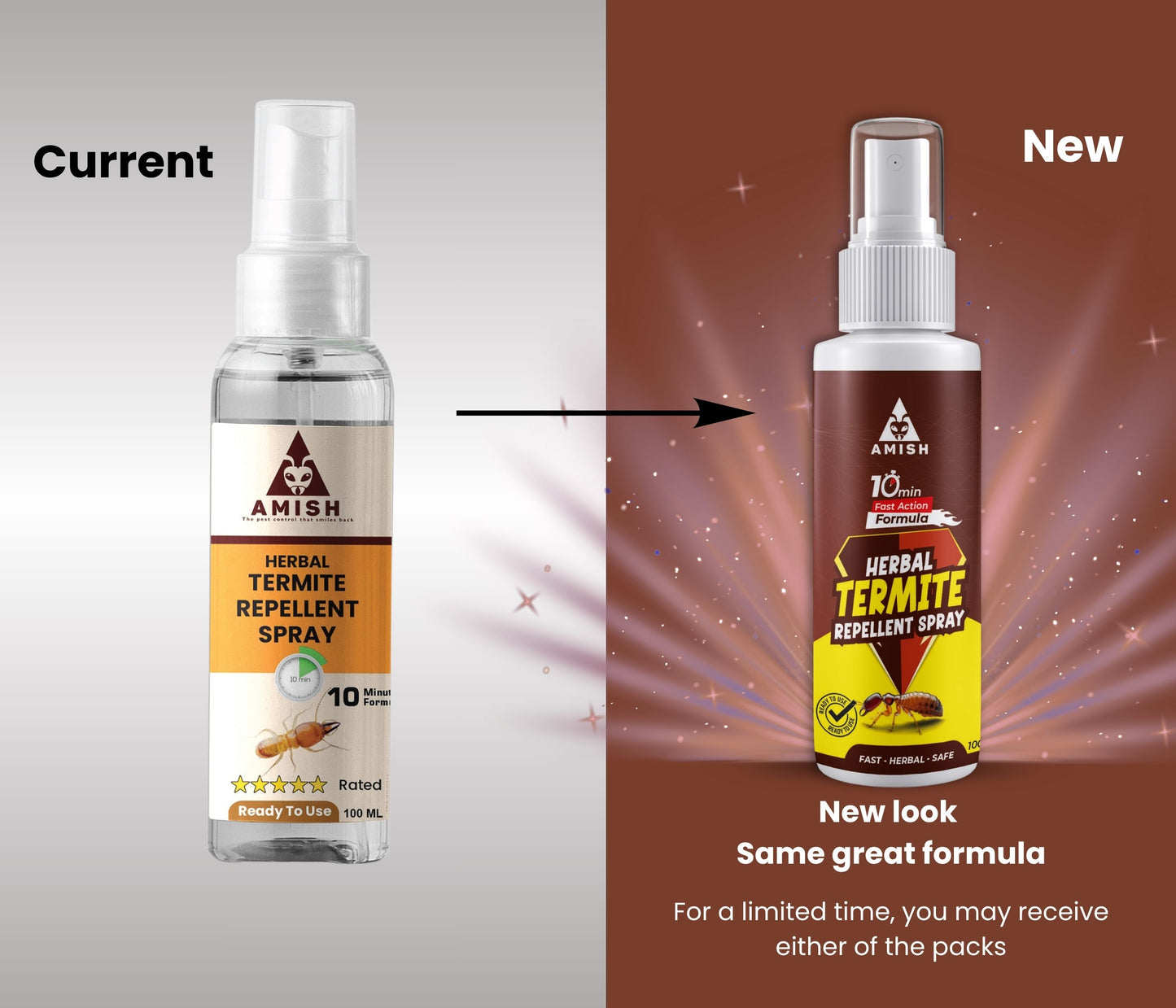 Herbal Termite Spray 100ml Powerful 100% Organic No Chemical Termite Repellent Spray for Home Furniture Long Lasting Wood Protection