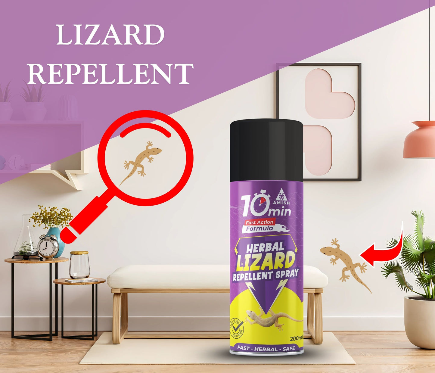 Amish Aerosol Ultra Lizard Spray 200Ml, Amish Say Goodbye To Lizard