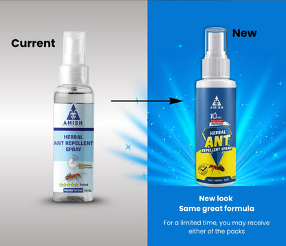 Herbal Ant Spray 100ml Pack Of 1 |10 Minutes Formula |Removes Entire Ant colony|Powerful 100% Organic No Chemical Ant Repellent Spray for Home Kitchen Office Garden Long Lasting Protection Instant Action