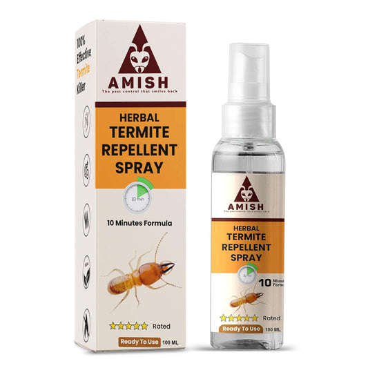 Herbal Termite Spray 100ml Powerful 100% Organic No Chemical Termite Repellent Spray for Home Furniture Long Lasting Wood Protection