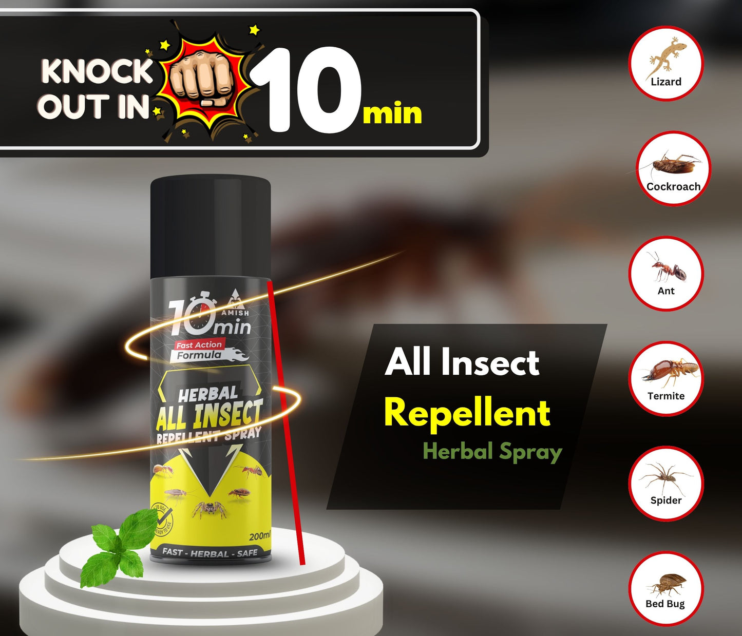 Amish Aerosol All In One Insect Repellent Spray 200ml