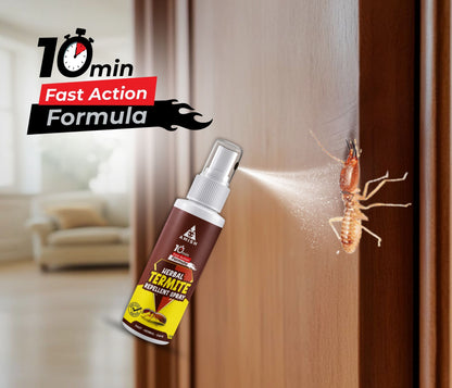 Herbal Termite Spray 100ml Powerful 100% Organic No Chemical Termite Repellent Spray for Home Furniture Long Lasting Wood Protection