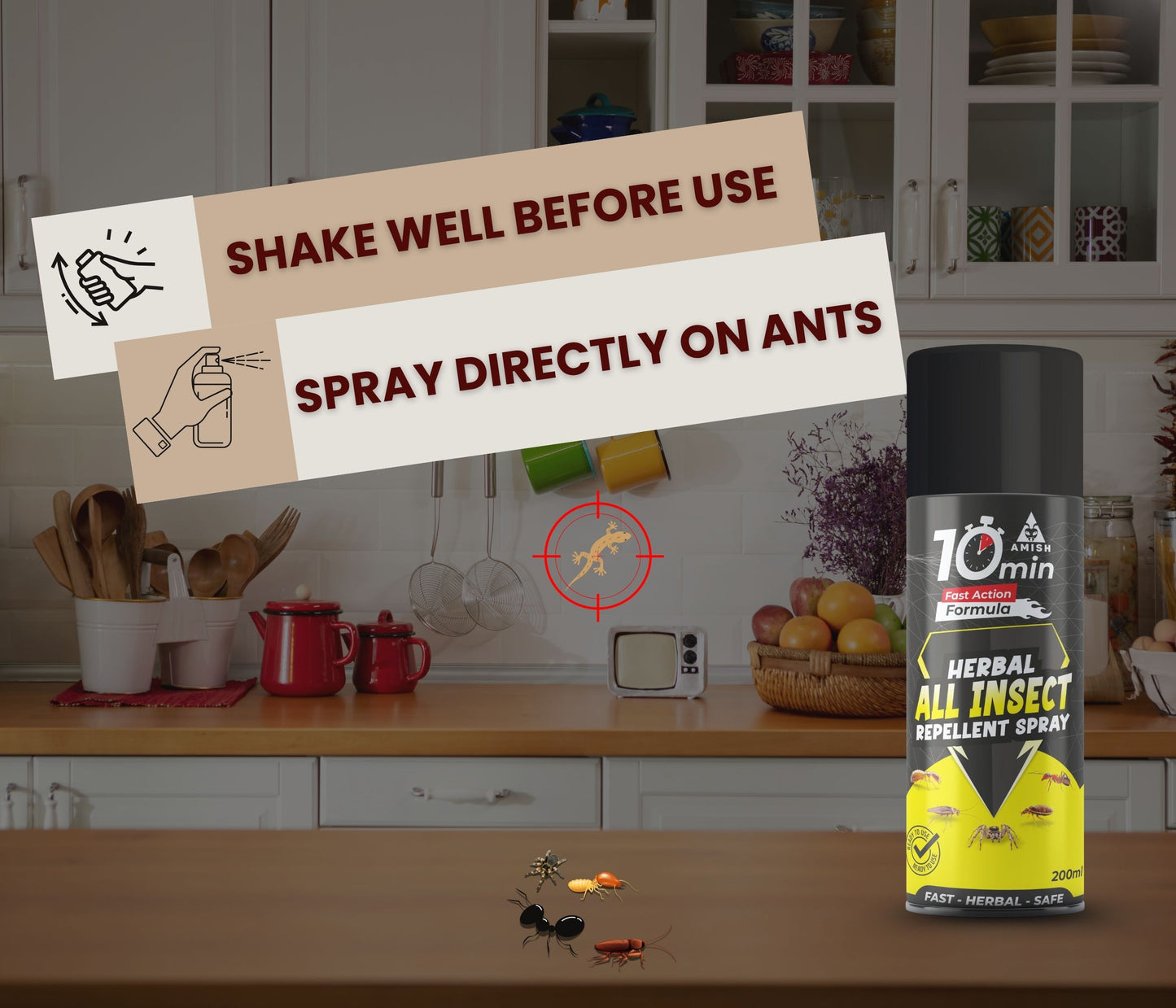 Amish Aerosol All In One Insect Repellent Spray 200ml