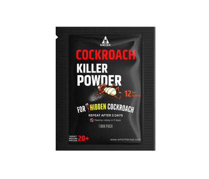 Amish Herbal Cockroach Killer Powder – 100% Natural | Effective in 3 Days | with free ant gel